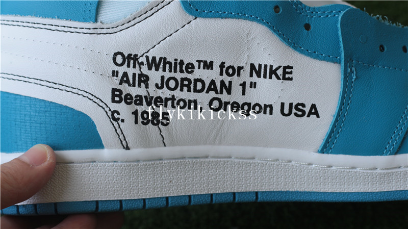 Off-White x Air Jordan 1 Retro OG High UNC White Blue